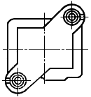 Блок штампа с диагональным расположением направляющих узлов