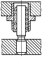 Цилиндрический направляющий узел качения штампа