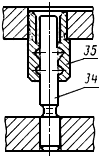 Цилиндрический направляющий узел скольжения штампа
